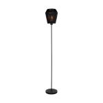Eglo Golvlampa Persley Stål Svart Papper | IP20 - Passande för 1x E27 