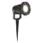 Brilliant Janko Spik Ljus Aluminium Glas Svart 3W 250lm - 830 Varm Vit | 90mm - IP44 - Utomhus - Inkl. 1x GU10