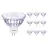Flerpack 10x Philips Master Value LED Spot GU5.3 MR16 7.5W 621lm 60D - 927 Extra Varm Vit | Bästa färgåtergivning - Dimbar - Ersättare 50W
