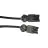 Noxion GST - Kompatibel Förlängningskabel Svart - Manlig + Kvinnlig - 1m - 3 pole 1,5mm2