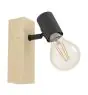 Eglo Vägglampa Townshend 3 Trä Stål Svart | IP20 - Passande för 1x E27