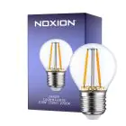 Noxion Lucent Lustre LED E27 boll Filament Klar 2.5W 250lm - 827 Extra Varm Vit - Ersättare 25W
